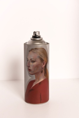 ''She Can'' customised empty spray can by Anastasia Pollard